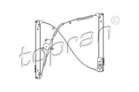 Подъемное устройство для окон - (8E0837462B, 8E0837462C) TOPRAN / HANS PRIES 111 276
