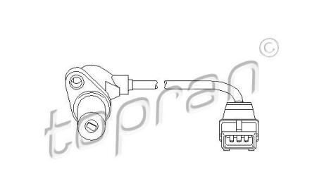 Датчик частоты вращения, управление двигателем - (050906433, PC348) TOPRAN / HANS PRIES 111 378