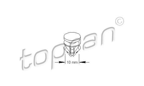 Зажим, молдинг / защитная накладка - TOPRAN / HANS PRIES 111 491
