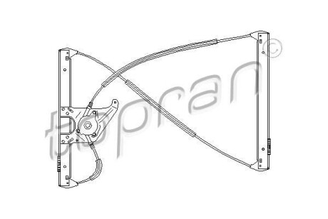 Подъемное устройство для окон - (8L3837462) TOPRAN / HANS PRIES 111 698
