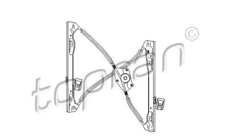 Подъемное устройство для окон - (1M0837461, 1M0837461A) TOPRAN / HANS PRIES 111 699