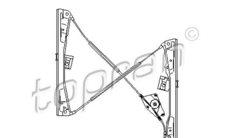 Подъемное устройство для окон - (6L4837461) TOPRAN / HANS PRIES 111 705