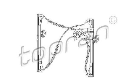 Подъемное устройство для окон - (6N4837461, 6N4959802, 6N4959802B) TOPRAN / HANS PRIES 111 709