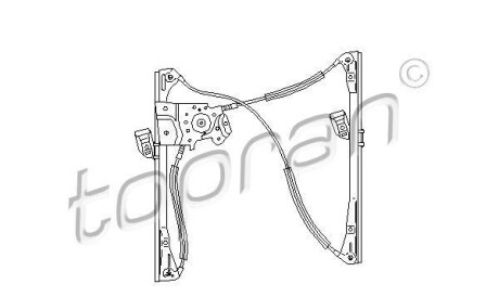 Подъемное устройство для окон - (6N4837462, 6N4959801, 6N4959801B) TOPRAN / HANS PRIES 111 710