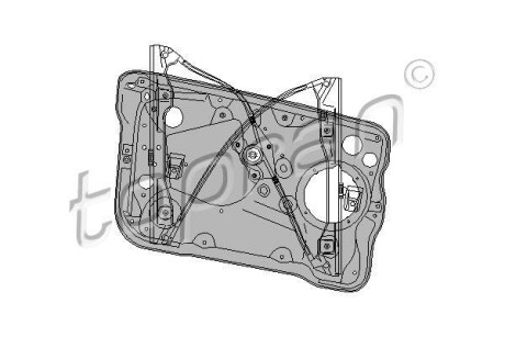 Подъемное устройство для окон - (6Y1837461) TOPRAN / HANS PRIES 111 711