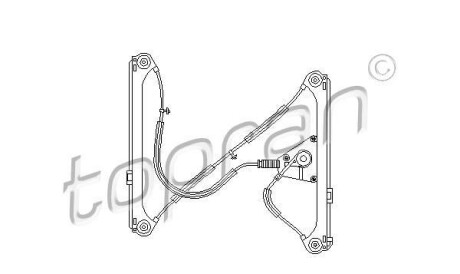Подъемное устройство для окон - (8P3837461A) TOPRAN / HANS PRIES 111 713