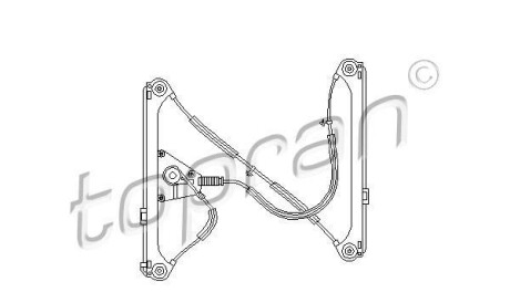 Подъемное устройство для окон - (8P3837462A) TOPRAN / HANS PRIES 111 714