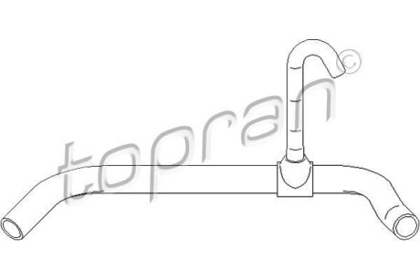 Шланг радіатора (система охолодження) - (8A0121101B) TOPRAN / HANS PRIES 111799