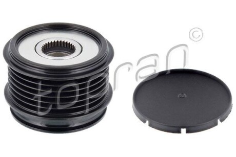 Шків генератора AUDI A1, A2, A3, A4 B6, A4 B7, A6 C6, TT SEAT ALHAMBRA, ALTEA, ALTEA XL, CORDOBA, EXEO, EXEO ST, IBIZA II, IBIZA III, INCA, LEON, TOLEDO II, TOLEDO III 1.2D-3.2 09.95-12.22 - TOPRAN / HANS PRIES 111 877