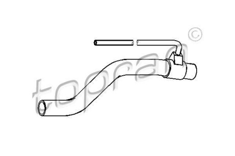 Шланг радиатора - (357121101, 357121101B, 357121101G) TOPRAN / HANS PRIES 111 978