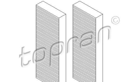 Фильтр, воздух во внутренном пространстве - TOPRAN / HANS PRIES 112 297