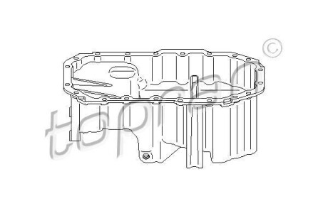 Масляный поддон - (03C103603G, 03C103603H, 03C103603J) TOPRAN / HANS PRIES 112344