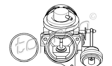 Клапан - (038131501AT, 038131501H, 038131501T) TOPRAN / HANS PRIES 112 962