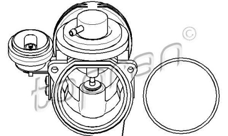Клапан - (070128070E, 070128070B) TOPRAN / HANS PRIES 113 159