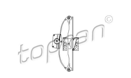 Подъемное устройство для окон - (8P4839462A) TOPRAN / HANS PRIES 113 512