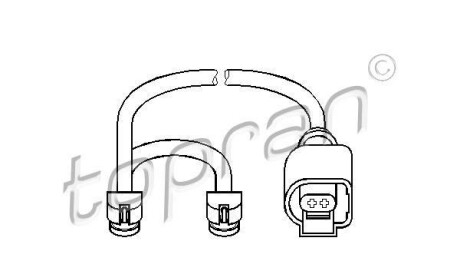 Датчик, износ тормозных колодок - TOPRAN / HANS PRIES 113 550