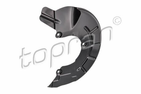 Захист гальмівного диска передн Лів діаметр 256/288/312мм AUDI A1, A2 SEAT CORDOBA, IBIZA III, MII SKODA CITIGO, FABIA I, FABIA II, FABIA III, RAPID, ROOMSTER 1.0-Electric 08.99-11.23 - ((6R0615311A, 6R0615311, 6Q0615311D, 6Q0615311B)) TOPRAN / HANS PRIES 116 445