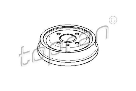 Барабан Гальмівний - TOPRAN / HANS PRIES 200931