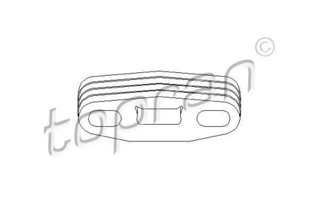 Кронштейн, глушитель - (852719, 90128194, 0852719) TOPRAN / HANS PRIES 201716
