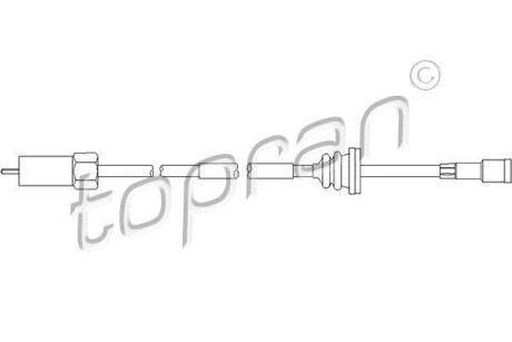 Трос спiдометра - TOPRAN / HANS PRIES 202222