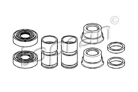 Ремкомплект супорта гальмівного - (03487272, 1605535, 1605534) TOPRAN / HANS PRIES 202 444