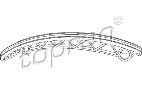 Планка натяжного устройства, цепь привода распределительного - TOPRAN / HANS PRIES 205563