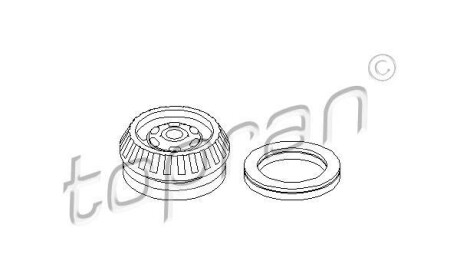 Опора стойки амортизатора - TOPRAN / HANS PRIES 206 001