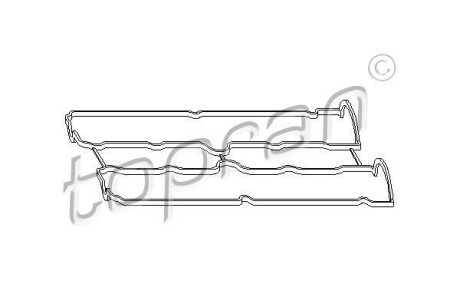 Прокладка, крышка головки цилиндра - TOPRAN / HANS PRIES 206 133