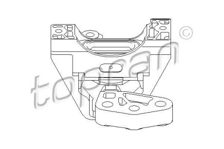 Подушка двигуна - TOPRAN / HANS PRIES 206 571