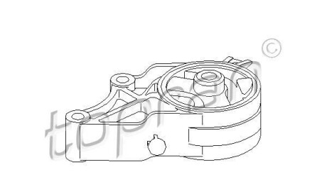 Подвеска, двигатель - TOPRAN / HANS PRIES 206 577