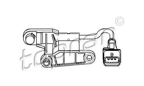 Датчик частоты вращения, управление двигателем - (1238937, 10456585) TOPRAN / HANS PRIES 206 840