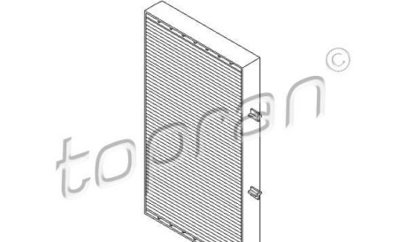 Фильтр, воздух во внутренном пространстве - TOPRAN / HANS PRIES 207 035