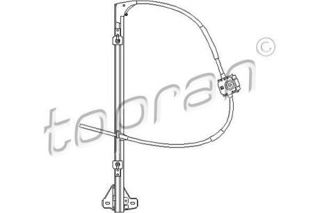 Подъемное устройство для окон - (0000500314249, 0000504205271, 09160790) TOPRAN / HANS PRIES 207357