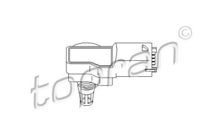 Датчик, давление во впускном газопроводе - (1238244, 93170309, 95560618000) TOPRAN / HANS PRIES 207 421 (фото 1)