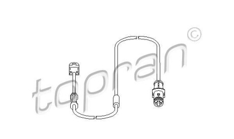 Датчик, износ тормозных колодок - TOPRAN / HANS PRIES 207 453