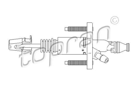 Циліндр зчеплення - TOPRAN / HANS PRIES 207632