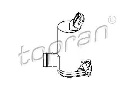 Помпа склоомивача - (1652613, 7003178, 6175672) TOPRAN / HANS PRIES 300635