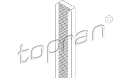Фильтр, воздух во внутренном пространстве - (1119616, 1115650, 1349791) TOPRAN / HANS PRIES 301 764 (фото 1)