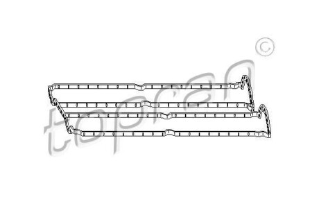Прокладка, крышка головки цилиндра - TOPRAN / HANS PRIES 302 276