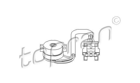 Переключатель зажигания - ((1045131, 1631463, 86VB11572BA, 86VB11572BC)) TOPRAN / HANS PRIES 302 435