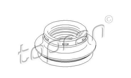 Подшипник качения, опора стойки амортизатора - TOPRAN / HANS PRIES 304 044