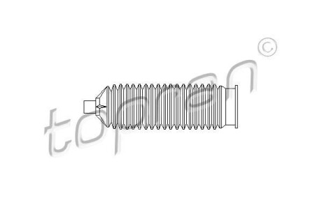Чохол захисний Лів/Прав (довжина187мм 14мм/47мм) FORD TOURNEO CONNECT, TRANSIT CONNECT 1.8/1.8D 06.02-12.13 - ((2T143K661AA)) TOPRAN / HANS PRIES 304 051