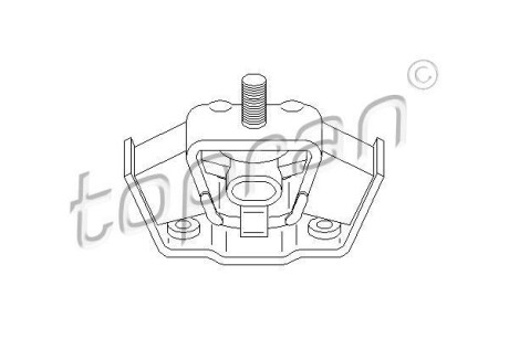 Подушка двигуна - TOPRAN / HANS PRIES 400040