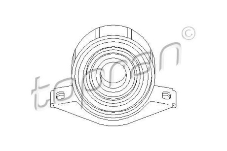 Підшипник карданного валу підвісний - TOPRAN / HANS PRIES 400 080