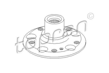 Маточина колеса - TOPRAN / HANS PRIES 400359