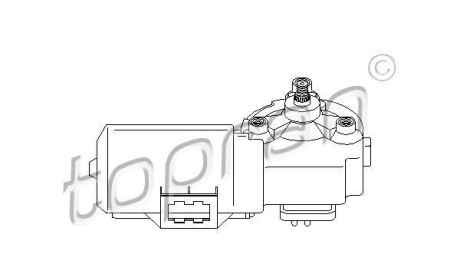 Двигатель стеклоочистителя - TOPRAN / HANS PRIES 400 472
