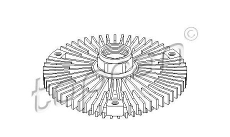 Сцепление, вентилятор радиатора - TOPRAN / HANS PRIES 401 185