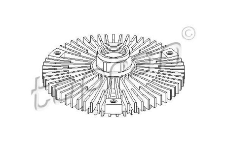 Віскомуфта радіатора охолодження - TOPRAN / HANS PRIES 401186
