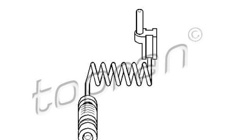 Датчик, износ тормозных колодок - TOPRAN / HANS PRIES 401 204