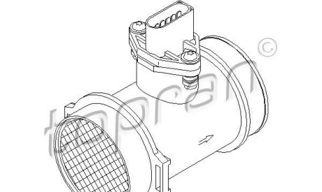 Расходомер воздуха - TOPRAN / HANS PRIES 401 334